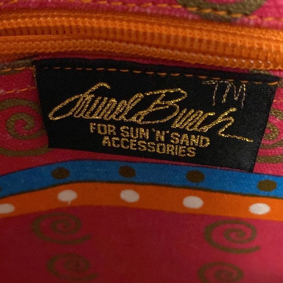 Laurel Burch Shoulder Tote Sun 'n' San Accessories Tote Floral Boho Hippie - Picture 6 of 11